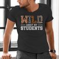 Wild About My Students Shirt Animals Teacher Men's V-Neck T-Shirt, gift for family, gift for coworker