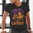 Will Trade Students For Candy Shirt Fun Candy Corn Teacher Men's V-Neck T-Shirt, gift for family, gift for coworker Will Trade Students For Candy Shirt Fun Candy Corn Teacher Men's V-Neck T-Shirt, gift for family, gift for coworker