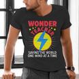 Wonder Teacher Costume Shirt Teacher Halloween Costume Men Women Men's V-Neck T-Shirt, gift for family, gift for coworker