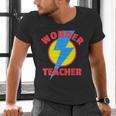 Wonder Teacher Teacher Halloween Tshirt Men's V-Neck T-Shirt, gift for family, gift for coworker Wonder Teacher Teacher Halloween Tshirt Men's V-Neck T-Shirt, gift for family, gift for coworker