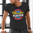 Wonder Teacher Super Woman Power Superhero Back To School Men's V-Neck T-Shirt, Super Teacher Shirts, gift for family, gift for coworker Wonder Teacher Super Woman Power Superhero Back To School Men's V-Neck T-Shirt, Super Teacher Shirts, gift for family, gift for coworker