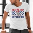2nd Grade Batter Up Back To School Baseball Teacher Kids Men's V-Neck T-Shirt, 2nd Grade Teacher Shirts, gift for family, gift for coworker