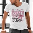 4th Fourth Grade Vibes Back To School Coquette Teacher Girl Men's V-Neck T-Shirt, 4th Grade Teacher Shirts, gift for family, gift for coworker 4th Fourth Grade Vibes Back To School Coquette Teacher Girl Men's V-Neck T-Shirt, 4th Grade Teacher Shirts, gift for family, gift for coworker