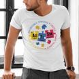 Autism Awareness Shirt Periodic Puzzle Science Teacher Men Women Kids Men's V-Neck T-Shirt, Science Teacher Shirts, gift for family, gift for coworker