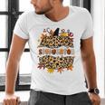 Autumn Fall SPED ED Teacher Thankful Grateful Pumpkin Retro Men's V-Neck T-Shirt, gift for family, gift for coworker