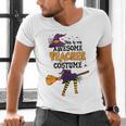 This Is My Awesome Teacher Costume Halloween Witch Men's V-Neck T-Shirt, gift for family, gift for coworker