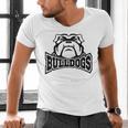 Bulldogs Teacher Student School Sports Fan Team Spirit Men's V-Neck T-Shirt, gift for family, gift for coworker