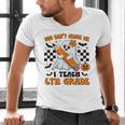 You Can't Scare Me I Teach 6th Grade Retro Teacher Halloween Men's V-Neck T-Shirt, gift for family, gift for coworker You Can't Scare Me I Teach 6th Grade Retro Teacher Halloween Men's V-Neck T-Shirt, gift for family, gift for coworker