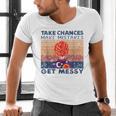 Take Chances Make Mistakes Get Messy Vintage Teacher Life Men's V-Neck T-Shirt, gift for family, gift for coworker Take Chances Make Mistakes Get Messy Vintage Teacher Life Men's V-Neck T-Shirt, gift for family, gift for coworker