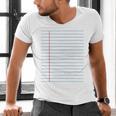 College Ruled Lined Paper Student Teacher Professor Costume Men's V-Neck T-Shirt, gift for family, gift for coworker College Ruled Lined Paper Student Teacher Professor Costume Men's V-Neck T-Shirt, gift for family, gift for coworker