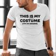 THIS IS MY COSTUME Eraser Teacher Halloween Costume Men's V-Neck T-Shirt, gift for family, gift for coworker