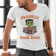 Cute Halloween Teacher Librarian Frankenstein Reading Books Men's V-Neck T-Shirt, gift for family, gift for coworker Cute Halloween Teacher Librarian Frankenstein Reading Books Men's V-Neck T-Shirt, gift for family, gift for coworker