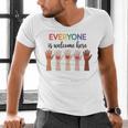 Everyone Is Welcome Here Idaho Teacher Men's V-Neck T-Shirt, gift for family, gift for coworker
