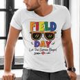 Field Day 2025 Let The Games Begin Kids Boys Girls Teachers Men's V-Neck T-Shirt, gift for family, gift for coworker