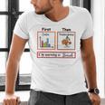 First Data Then Thanksgiving Im Earning A Break Sped Teacher Men's V-Neck T-Shirt, gift for family, gift for coworker