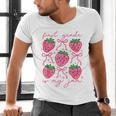 First Grade Is My Jam Strawberry First Grade Teacher Women Men's V-Neck T-Shirt, First Grade Teacher Shirts, gift for family, gift for coworker First Grade Is My Jam Strawberry First Grade Teacher Women Men's V-Neck T-Shirt, First Grade Teacher Shirts, gift for family, gift for coworker