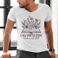 Floral Book a New Chapter Begins Retired Retirement Teacher Men's V-Neck T-Shirt, gift for family, gift for coworker Floral Book a New Chapter Begins Retired Retirement Teacher Men's V-Neck T-Shirt, gift for family, gift for coworker