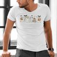 Ghosts Reading Books Library Halloween Teacher Men Women Kid Men's V-Neck T-Shirt, gift for family, gift for coworker