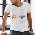 Happy Fri Yay Teacher Friday Saying Men's V-Neck T-Shirt, gift for family, gift for coworker Happy Fri Yay Teacher Friday Saying Men's V-Neck T-Shirt, gift for family, gift for coworker