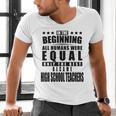 High School Teacher Personalized Men's V-Neck T-Shirt, gift for family, gift for coworker