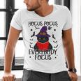 Hocus Pocus Everybody Focus Halloween Teacher For Men Women Men's V-Neck T-Shirt, gift for family, gift for coworker Hocus Pocus Everybody Focus Halloween Teacher For Men Women Men's V-Neck T-Shirt, gift for family, gift for coworker