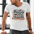 I'm Batty About My Students Watercolor Bat Teacher Halloween Men's V-Neck T-Shirt, gift for family, gift for coworker