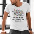 It's Fine I'm Fine Christmas Lights Teacher Xmas Men's V-Neck T-Shirt, gift for family, gift for coworker It's Fine I'm Fine Christmas Lights Teacher Xmas Men's V-Neck T-Shirt, gift for family, gift for coworker