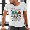 It's Fine We'Re Fine Gnome Pre-K Teacher Christmas Light For Men Women Men's V-Neck T-Shirt, gift for family, gift for coworker