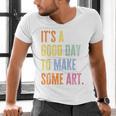 It's A Good Day To Make Art Artist Teacher Painter Men's V-Neck T-Shirt, gift for family, gift for coworker It's A Good Day To Make Art Artist Teacher Painter Men's V-Neck T-Shirt, gift for family, gift for coworker