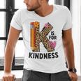K Is For Kindness Unity Day Teacher Kids Men's V-Neck T-Shirt, gift for family, gift for coworker K Is For Kindness Unity Day Teacher Kids Men's V-Neck T-Shirt, gift for family, gift for coworker