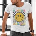 Kindergarten Squad Smile Face Teachers Kids Back To School Men's V-Neck T-Shirt, gift for family, gift for coworker
