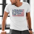 Literacy Justice For All Teacher Men's V-Neck T-Shirt, gift for family, gift for coworker