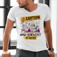 Mad Scientist Halloween Costume Science Teacher Men's V-Neck T-Shirt, Science Teacher Shirts, gift for family, gift for coworker