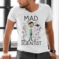 Mad Scientist Shirt Kids Boys Youth Science Teacher Men's V-Neck T-Shirt, Science Teacher Shirts, gift for family, gift for coworker