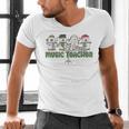 Music Teacher Christmas Holiday Wnter Music Instructor Men's V-Neck T-Shirt, gift for family, gift for coworker Music Teacher Christmas Holiday Wnter Music Instructor Men's V-Neck T-Shirt, gift for family, gift for coworker