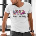 Peace Love Books Librarian Teacher Life Book Library Tie Dye Men's V-Neck T-Shirt, gift for family, gift for coworker