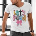 Lets Read Reading Teacher Back To School Literacy Pencil Bow Men's V-Neck T-Shirt, gift for family, gift for coworker Lets Read Reading Teacher Back To School Literacy Pencil Bow Men's V-Neck T-Shirt, gift for family, gift for coworker