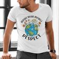 Reduce Reuse Recycle Respect Earth Day Teacher Girl Women Men's V-Neck T-Shirt, gift for family, gift for coworker