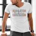 Regulation Before Expectation Occupational Therapy Teacher Men's V-Neck T-Shirt, gift for family, gift for coworker