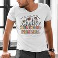 Retro Floral Assistant Principal Shirt For Teachers Day Men's V-Neck T-Shirt, gift for family, gift for coworker