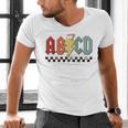 Rock Abcd Back To School Abcd Preschool Teacher Appreciation Men's V-Neck T-Shirt, gift for family, gift for coworker Rock Abcd Back To School Abcd Preschool Teacher Appreciation Men's V-Neck T-Shirt, gift for family, gift for coworker