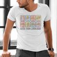 Basic Sign Language Speech Pathology Aac Sped Teacher Men's V-Neck T-Shirt, gift for family, gift for coworker Basic Sign Language Speech Pathology Aac Sped Teacher Men's V-Neck T-Shirt, gift for family, gift for coworker