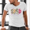 Sped Teacher Halloween Ghost Special Education Preppy Fall Men's V-Neck T-Shirt, gift for family, gift for coworker Sped Teacher Halloween Ghost Special Education Preppy Fall Men's V-Neck T-Shirt, gift for family, gift for coworker