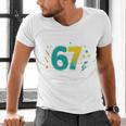 I Survived 67 Days Of School Teachers Students Meme Men's V-Neck T-Shirt, gift for family, gift for coworker