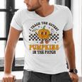 I Teach The Cutest Pumpkins In The Patch Groovy Teacher Fall Men's V-Neck T-Shirt, Groovy Teacher Shirts, gift for family, gift for coworker I Teach The Cutest Pumpkins In The Patch Groovy Teacher Fall Men's V-Neck T-Shirt, Groovy Teacher Shirts, gift for family, gift for coworker