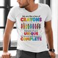Teacher We Are Like a Box Of Crayons Back To School Men's V-Neck T-Shirt, gift for family, gift for coworker Teacher We Are Like a Box Of Crayons Back To School Men's V-Neck T-Shirt, gift for family, gift for coworker