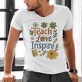 Teacher Inspire Love Men's V-Neck T-Shirt, gift for family, gift for coworker Teacher Inspire Love Men's V-Neck T-Shirt, gift for family, gift for coworker