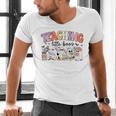 Teaching My Little Boos Teacher Ghost Teacher Halloween For Men Women Kids Men's V-Neck T-Shirt, gift for family, gift for coworker