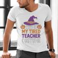 This Is My Tired Teacher Costume Halloween Premium Tri-Blend Men's V-Neck T-Shirt, gift for family, gift for coworker This Is My Tired Teacher Costume Halloween Premium Tri-Blend Men's V-Neck T-Shirt, gift for family, gift for coworker