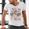 Trick Or Teach Groovy Teacher Halloween Retro Floral Ghost Men's V-Neck T-Shirt, Groovy Teacher Shirts, gift for family, gift for coworker Trick Or Teach Groovy Teacher Halloween Retro Floral Ghost Men's V-Neck T-Shirt, Groovy Teacher Shirts, gift for family, gift for coworker